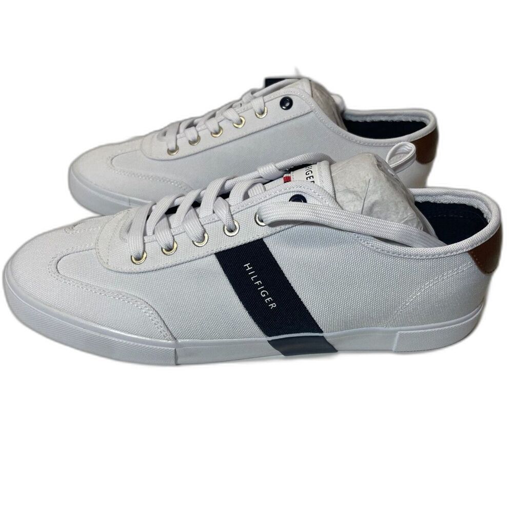TOMMY HILFIGER Pandora Low Top Sneaker - Men's Size 12M - White Multi Fabric